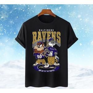 Baltimore Ravens Taz And Bugs Nfl Teams Shirt